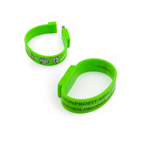 Penjualan Terbaik 2GB Flash Drive gelang/gelang silikon USB 2.0 antarmuka produk baru Flash Drive kompatibel PC 8GB 16GB
