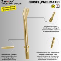 Ciseau pneumatique en cuivre béryllium non magnétique et anti-étincelles certifié BAM FM WEDO