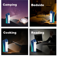 Lampe de camping rechargeable en gros pour l'extérieur lampe à led d'urgence portable longue durée de travail pour la nuit en plein air