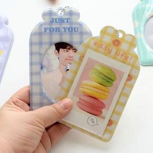 Low MOQ PVC Keyring Album Collect Custom Personalised Photo Card Credit Card Holders Keychain Kpop Photocard Holder - Product Image 5