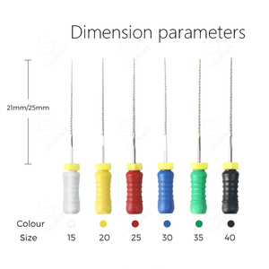 Stainless Steel Dental K <b>Files</b>, <b>Hand</b> Use Endodontic Root Canal K-<b>Files</b> for Clinic Root Canal Preparation Treatment - Product Image 2