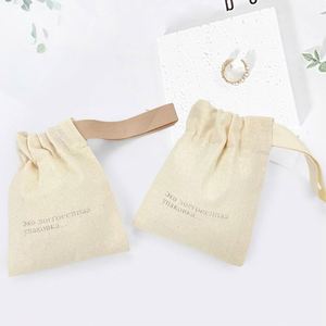 Bolsa de Algodón Biodegradable Promocional al por Mayor, Bolsa Pequeña de Algodón con Cinta Individual - Product Image 6