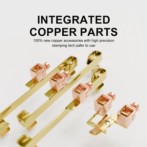 118*75mm Interruptor yanmaz PC ve temperli cam basmalı düğme anahtarı 3 kutuplu soket çıkışı ile 1 Gang ışık anahtarı kapakları - Product Image 3