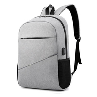 Sac à dos d'affaires USB pour ordinateur portable, sac à bandoulière en nylon pour homme, 3 pièces, prix d'usine, tendance