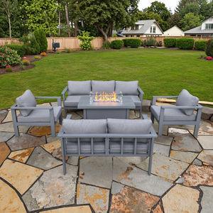 Promo Table rectangulaire pour foyer de patio en aluminium avec canapé - Product Image 3