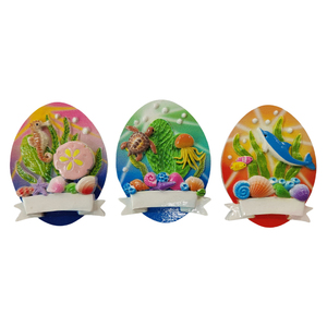 Imán Personalizado con Forma de Elipse de Vida Marina para Refrigerador, Delfín, Pez Tropical, Artesanía de Resina Ecológica, Imán para Refrigerador - Product Image 1