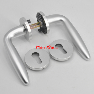 Estilo americano <span class=keywords><strong>de</strong></span> plata simple <span class=keywords><strong>de</strong></span> la puerta <span class=keywords><strong>de</strong></span> aluminio manija <span class=keywords><strong>de</strong></span> palanca en rosa para puerta - Product Image 1