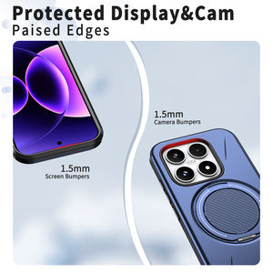 Fundas para Teléfono Móvil con Soporte Giratorio de 360 Grados para <span class=keywords><strong>Xiaomi</strong></span> 17 <span class=keywords><strong>Pro</strong></span> Max para <span class=keywords><strong>Redmi</strong></span> <span class=keywords><strong>Note</strong></span> 15 14 <span class=keywords><strong>Pro</strong></span> Plus, Cubiertas de TPU con Lámina de Hierro de Fibra de Carbono - Product Image 5