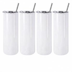 USA Stock Stainless Steel 20oz <b>Double</b> <b>Wall</b> Vacuum Insulated Tumbler with Plastic Straw and All Attachments for Travel - Product Image 1