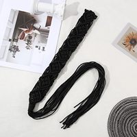 Vente directe d'usine. Cordon ciré de style ethnique. Peut être utilisé pour décorer les ceintures. Corde cirée tissée à la main vintage.