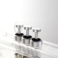 Educational BB Trumpet with LEXAN & ABS Body Stainless Steel Pistons Black Finish Includes Mute and 7C/3C Mouthpiece Set