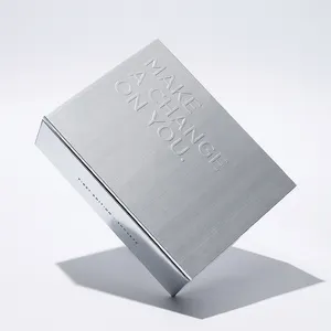 Recycelbare holografische silberne Kartonprägung Bronze kundenspezifisches Logo Gesichtsmaske Kosmetikverpackung magnetische Geschenkbox