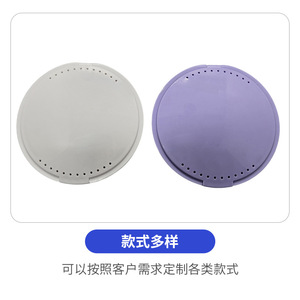 Round Portable Dental Storage Box With Mirror Orthodontic <b>Retainer</b> <b>Case</b> Invisalign Braces Container Multiple Colors - Product Image 3