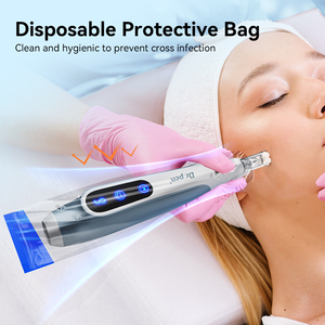 MDL Penna Derma Professionale Wireless Elettrica con Micro Aghi e Indicatore LED, Portatile per <span class=keywords><strong>Viso</strong></span> e Naso, Include Spina USA - Product Image 5