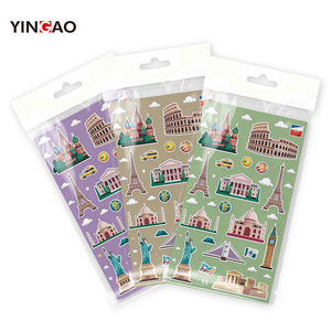 Hojas de Pegatinas Personalizadas con Corte Kiss-Cut, Temática de Viajes, Pegatinas Adhesivas de Vinilo <span class=keywords><strong>para</strong></span> Decoración de Libretas y Equipaje, Hoja de Pegatinas con Impresión Personalizada - Product Image 6