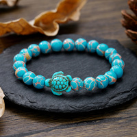 Bracelet en pierres de turquoise naturelles très vendu, bijoux bohèmes, accessoires de plage, bracelet de plage