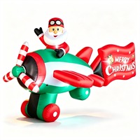 Père Noël gonflable, décorations de Noël, accessoires décoratifs gonflables pour les fêtes de Noël et du Nouvel An