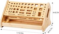 Support de rangement pour tournevis en bambou personnalisé, support d'outils manuels de bureau et organisateur de réparation