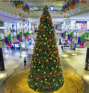 ริบบิ้นรูปเกลียวสำหรับตกแต่งต้นคริสต์มาสขนาดยักษ์ไฟ LED โลหะประดับสวนกลางแจ้ง - Product Image 5