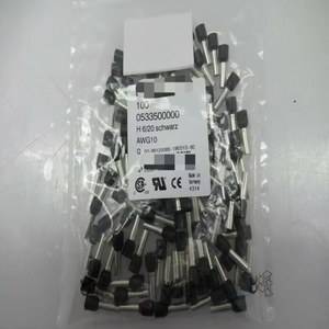 0533500000 Embout de câble H6,0/20 Noir AWG 10 Neuf Original En stock Automatisation industrielle Dédicacé PLC Progr - Product Image 1