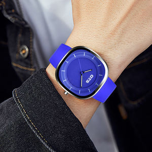 Orologio al Quarzo di Lusso <span class=keywords><strong>OTS</strong></span> con Cinturino in Silicone, Impermeabile 3BAR, Orologio da Polso Sportivo alla Moda per Uomo e Donna - Product Image 4