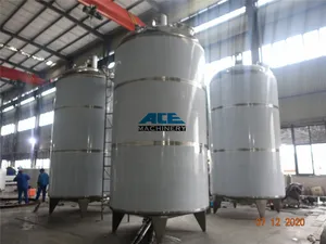 خزان تخزين المياه, خزان تخزين السوائل من الصلب المقاوم للصدأ 100-100000 ليتر مصنوع حسب الطلب من مصنع Ace لحليب العسل والكحوليات والكيماويات