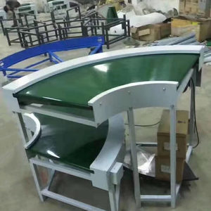 Sıcak satış verimliliği yeşil gıda PVC PU kavisli torna yuvarlak bantlı konveyör - Product Image 5
