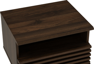 Simple Laminated Board Walnut Colour FLORO <b>Side</b> <b>Table</b> for <b>Sofa</b> Companion & Minimalist Bedside <b>Table</b> for Modern Apartment Living - Product Image 6