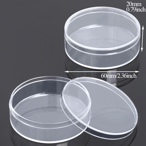 Boîte ronde transparente en PS personnalisée SUNSHING avec couvercle, petite boîte cadeau en plastique pour bonbons, boîte à dragées pour mariage, dessert ou collation de fête - Product Image 2