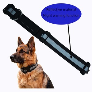 Nuevo Collar Táctico Acolchado Reflectante de Lujo con Función de Advertencia Nocturna Hecho de Nailon Duradero para Perros Medianos y Grandes - Product Image 2