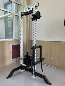Macchina a Cavi <span class=keywords><strong>Pulley</strong></span> per Esercizi a Casa Unisex in Acciaio per Trazioni Crossover Squat per Allenamento di Petto Spalle Schiena Braccia - Product Image 2