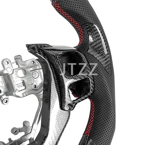 Volante de fibra de carbono de gamuza Alcantara mejorado para <span class=keywords><strong>Lexus</strong></span> NX LC LS IS ISF GS Interior automotriz 2020 2021 2022 <span class=keywords><strong>2023</strong></span> 2024 - Product Image 5