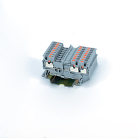 Bloc de bornes à enfoncement 1,5 mm² 3 lignes pour armoire de commande électrique 500V 17,5A