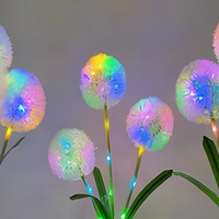 Lampes solaires modernes pour extérieur, décor de jardin, balcon, pissenlits, éclairage paysager, piquets lumineux d'ambiance