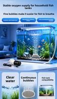 Pompe à air USB silencieuse haute performance pour aquarium, oxygénateur portable à débit réglable pour voiture et pêche en extérieur