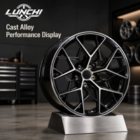 Roues classiques à profil bas 18*8.5 18*10 roues en alliage d'aluminium 5 trous 114.3 noir noir voiture brillant Gunmetal brillant Gunmetal