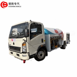 Camion Sinotruk HOWO GPL Bobtail 10000L <span class=keywords><strong>Gaz</strong></span> GPL avec distributeur de remplissage Camion de remplissage de <span class=keywords><strong>gaz</strong></span> GPL de 5 tonnes - Product Image 1