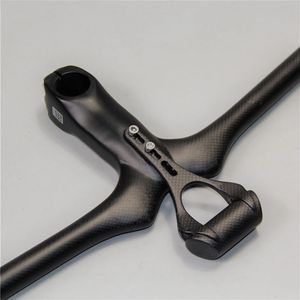 Nouveau <span class=keywords><strong>guidon</strong></span> de vélo de <span class=keywords><strong>vtt</strong></span> 3K mat entièrement en <span class=keywords><strong>carbone</strong></span> intégré <span class=keywords><strong>avec</strong></span> tige, poignée plate de montagne, pièces de tige de vélo - Product Image 4