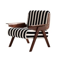 Zebra Stuhl Vintage Chesterfield Einsitzer Sofa Weißes Eschenholz mit Massage funktion für Wohnzimmer oder Balkon