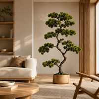 Plantes artificielles YM, cèdres et piniers artificiels, décoration de jardin intérieur/extérieur, aménagement paysager, bonsaï, décoration durable en plastique et bois artificiel