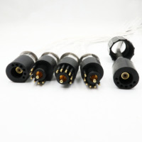Connecteur étanche électrique K-Coaxial+6 pour équipement sous-marin, connexion de câble de signal et d'alimentation