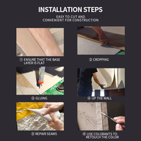 Panel de Revestimiento de Pared Flexible de Arcilla Modificada MCM, Resistente al Agua y al Fuego, para Escaleras, Dormitorios e Interiores