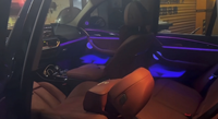 Bande lumineuse ambiante SJC pour BMW 2018-2024 X3/X4 G08 G02, kit LED avec couvercle flottant, accessoires décoratifs dynamiques multicolores