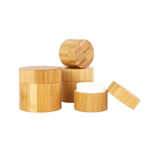 5 Gam 15 Gam 50 Gam 120 Gam Mỹ Phẩm Đầy Đủ Tre Bao Phủ Nhựa Kem Jar - Product Image 1