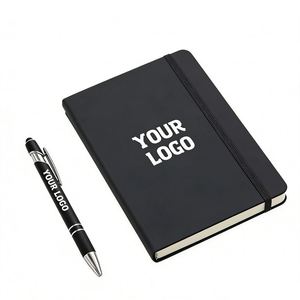 Wholesale A5 Hardcover Thermal Binding Pu Leather <b>Custom</b> Printed Logo Office Business Promo Gift Notebook <b>Diary</b> - Product Image 1