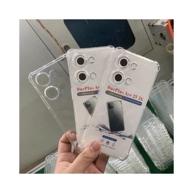 Phone case clear Shockproof  Soft Tpu  Thickened Edging  Suitable for Oneplus Ace Mobile Cell Cases