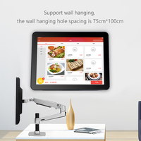 Monitor touchscreen pieghevole da 15 pollici per desktop con supporto, compatibile con Android, Windows e Linux Debian