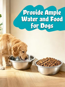 High Capacity <b>Dog</b> Food Water <b>Bowls</b> for <b>Large</b> <b>Dogs</b> Stainless Steel <b>Large</b> <b>Dog</b> <b>Bowl</b> Pet Feeding <b>Bowls</b> - Product Image 2