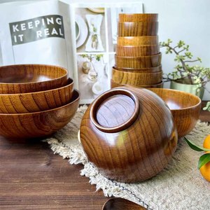 Bol en bois pour servir la <span class=keywords><strong>salade</strong></span>, la soupe, les fruits, idéal pour les mariages et les fêtes - Product Image 4