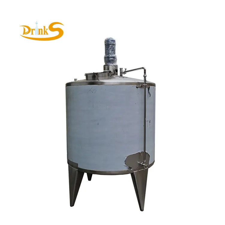 Factory Customize Food Grade Stainless Steel Double Jacketed Juice Mixing Tank